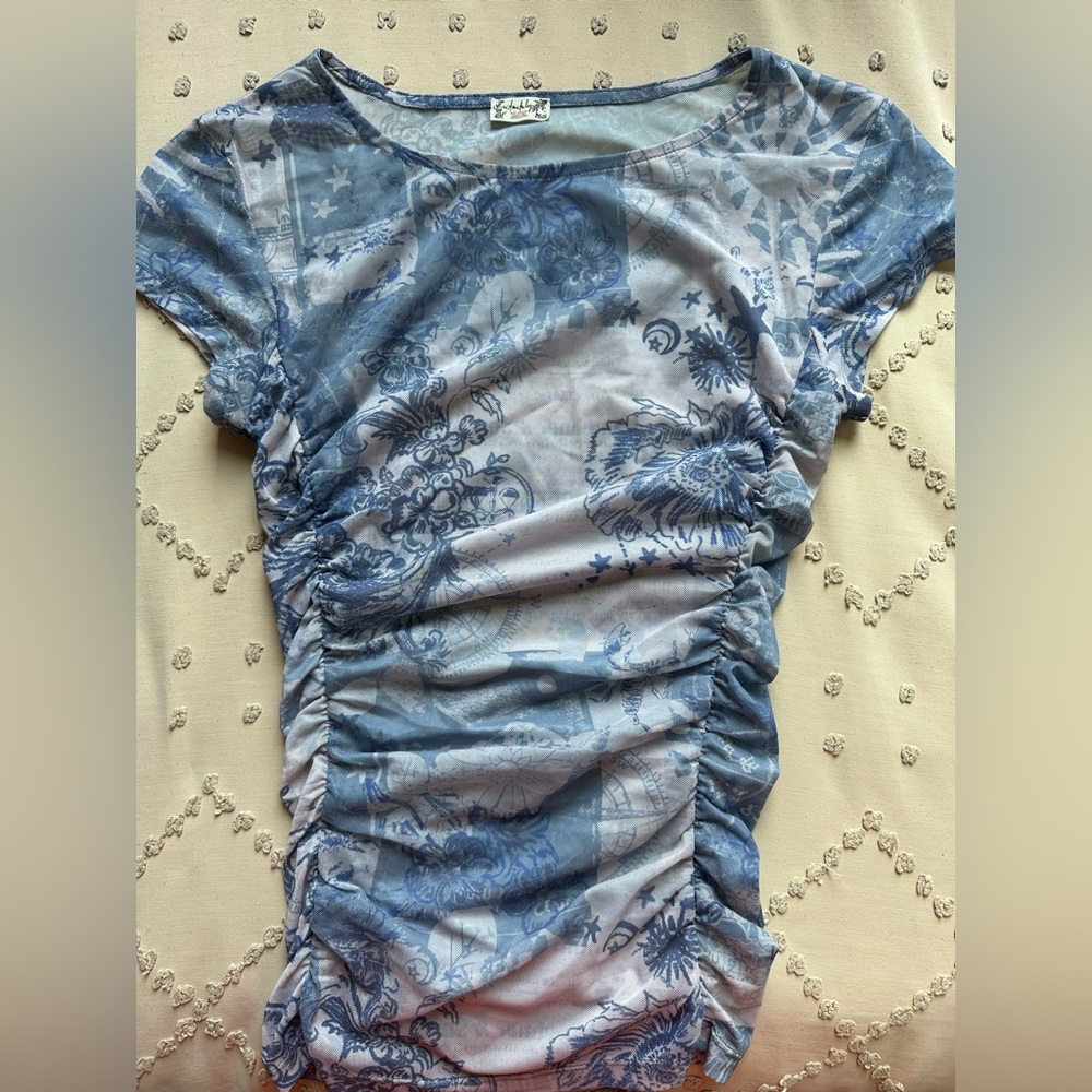 free people- sheer top size small